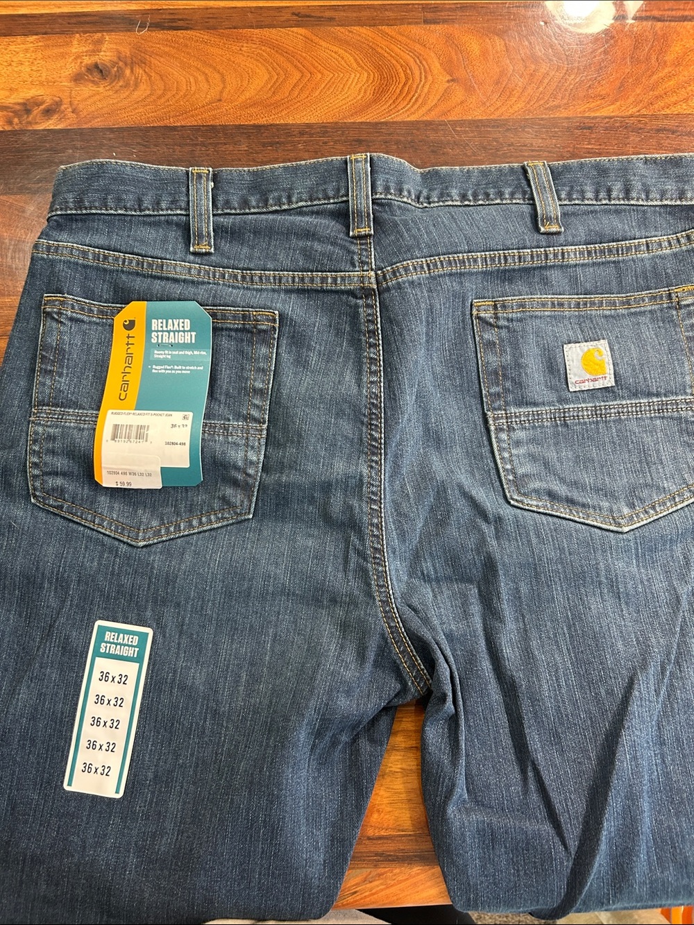 Carhartt Relaxed Straight Men's Jeans - Indigo Blue Wash